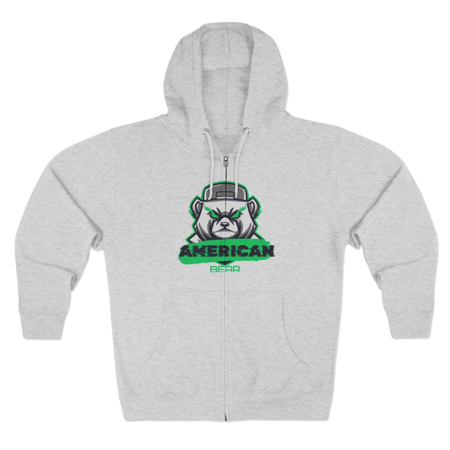 American Bear Green Sweat à capuche