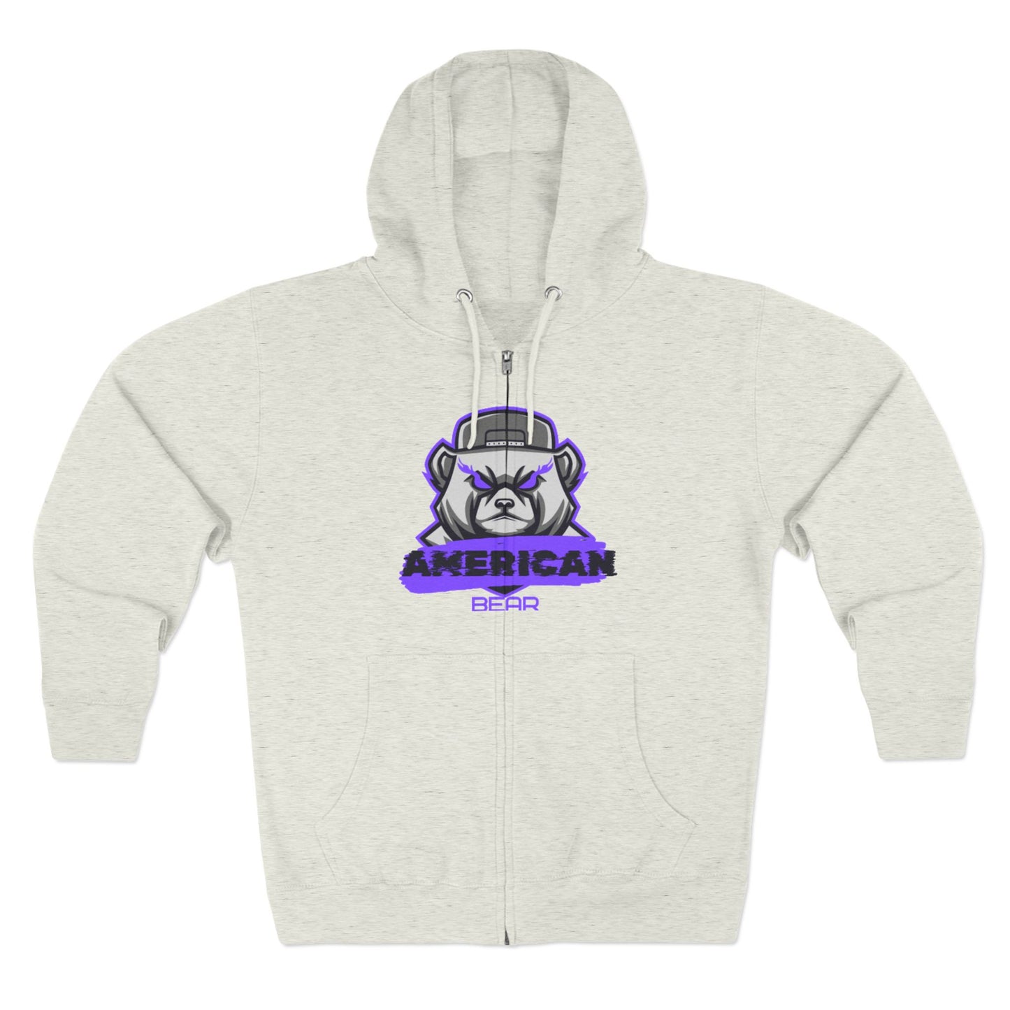 American Bear Purple Sweat à capuche