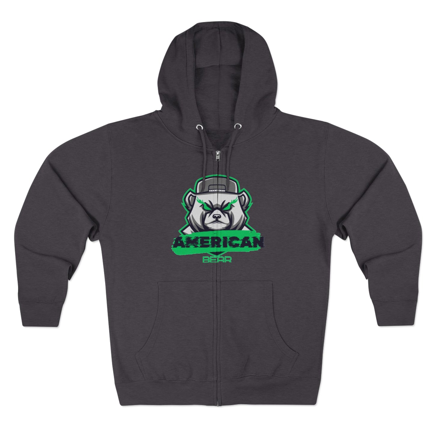 American Bear Green Sweat à capuche