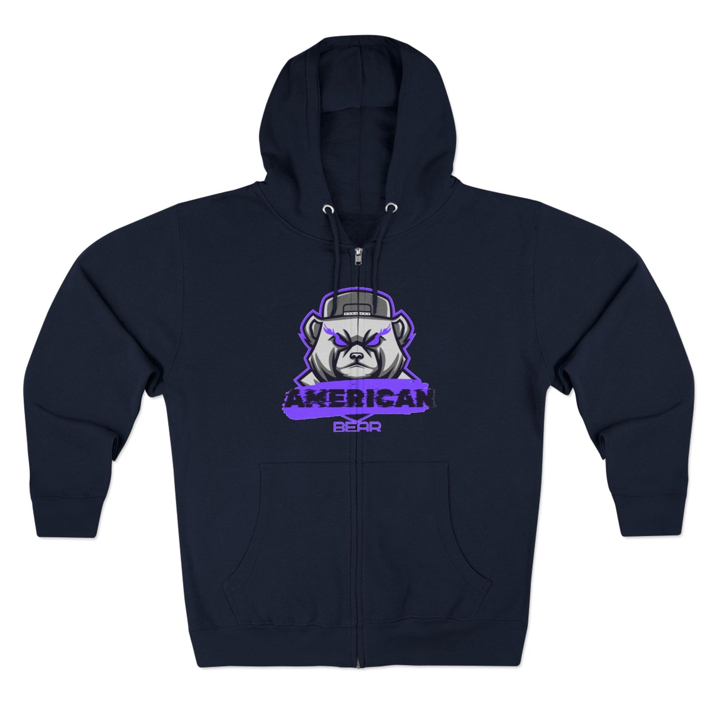 American Bear Purple Sweat à capuche